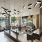 Modern warm lobby with coffee bar