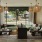 Modern warm lobby with coffee bar