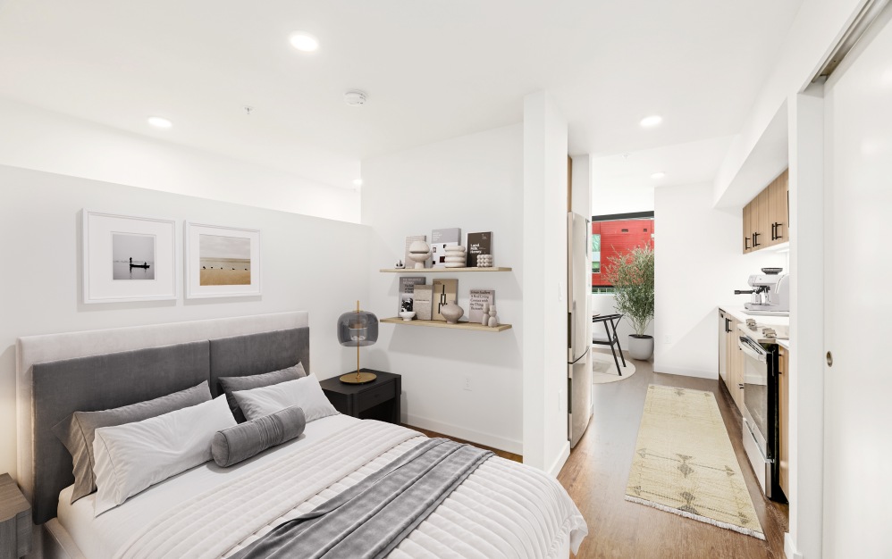 Loft - 1 bedroom floorplan layout with 1.5 bathroom and 903 square feet (Loft Bedroom
)